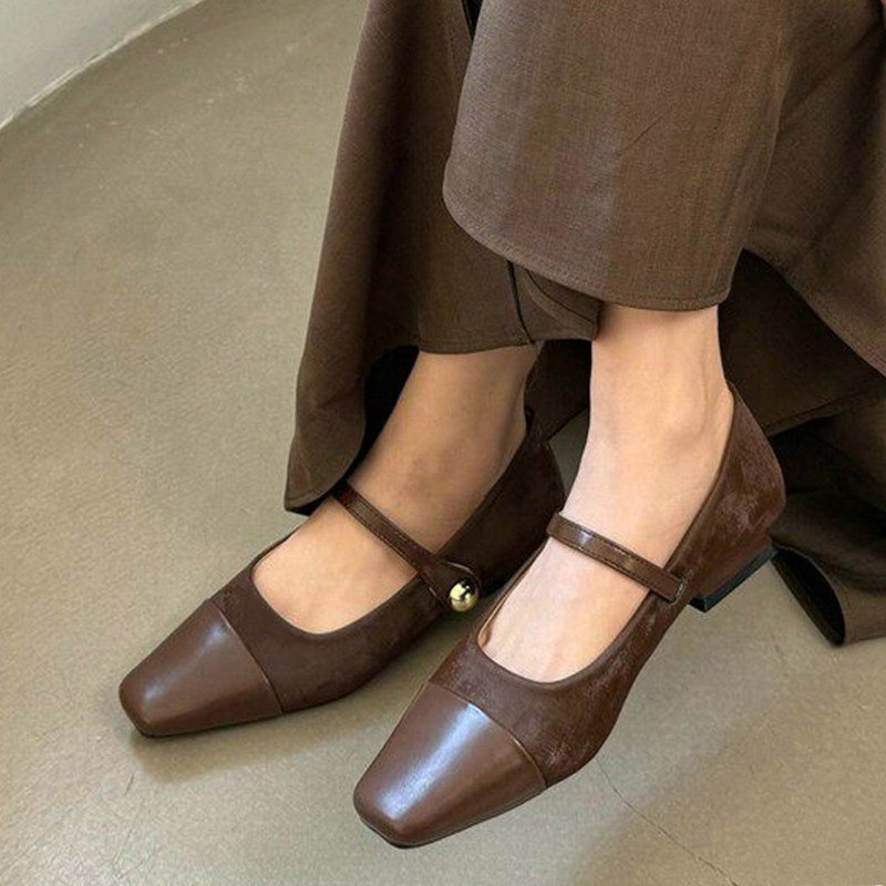 Women Fashion Designers - 여성용 메리 제인 슈즈, 우아한 청키