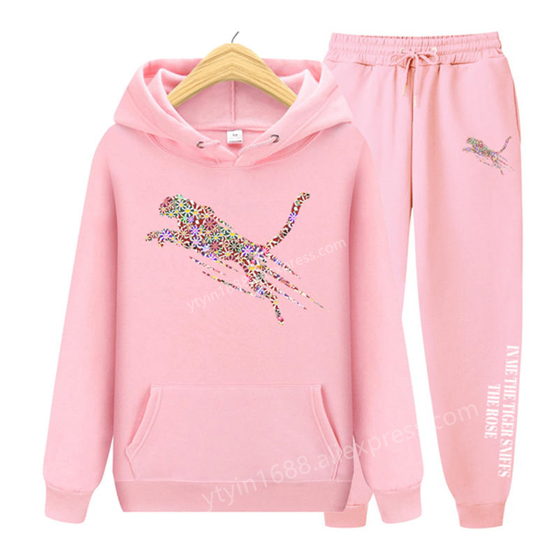 Hoodie Women Oversized - Womens TrackSuit 미적 스웨터 스웨트 팬츠