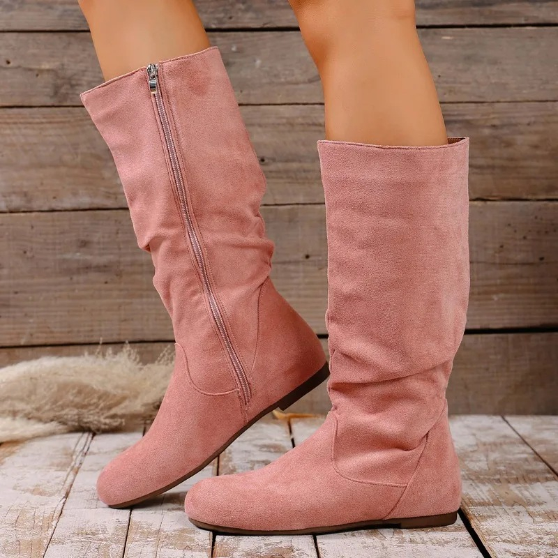 2025 겨울 신상 패셔너블 사이드 지퍼 롱부츠 레트로 - Women'S Fashion Boots 2025 리뷰 및 가격