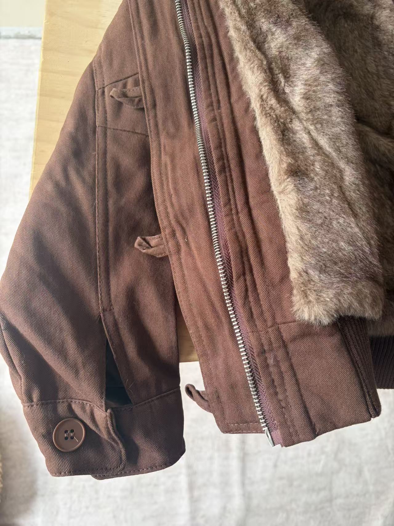 퍼 안감 봄버 재킷 아메리칸 빈티지 여성용 브라운 후드 - Women'S Fashion Bomber Jacket 리뷰 및 가격