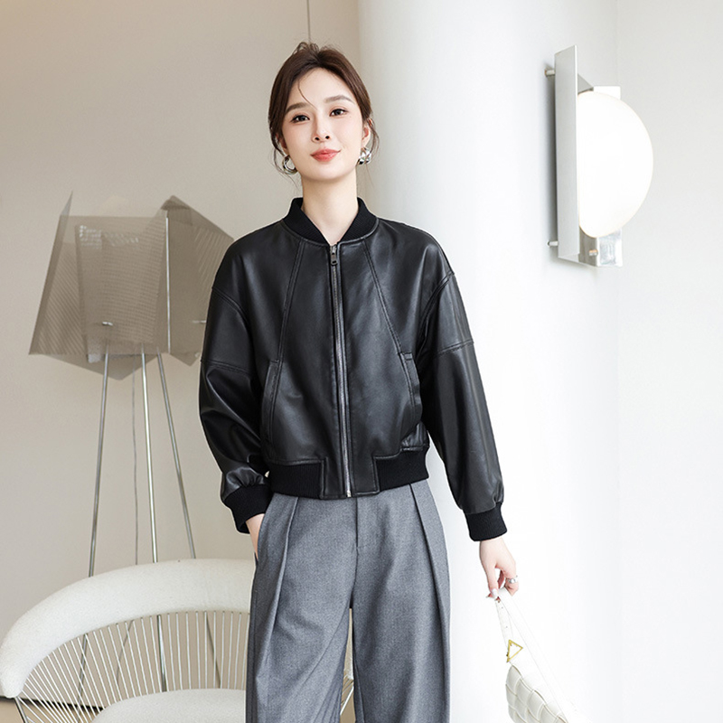 미국 레트로 스타일 인조 가죽 재킷 여성 봄 가을 패션 - Women'S Fashion Bomber Jacket 리뷰 및 가격