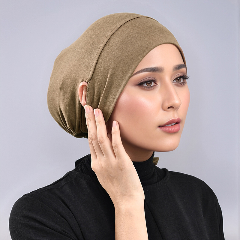귀 구멍이 있는 조절식 모달 언더 캡, 히잡 캡, 단색 - Women'S Fashion Visor 리뷰 및 가격