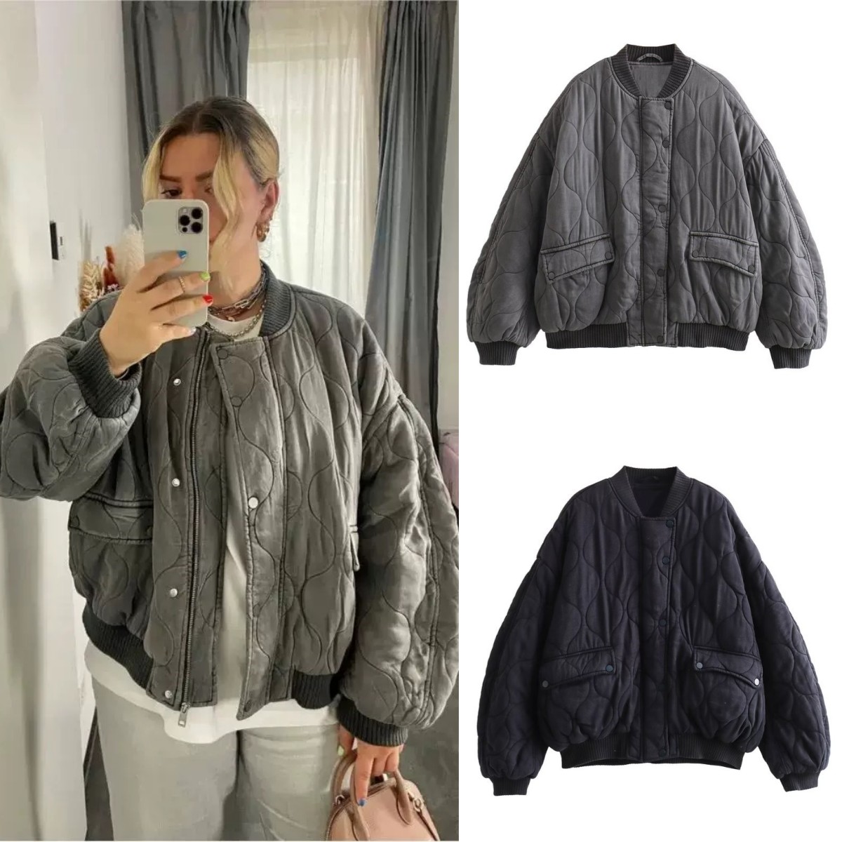 2025년 여성용 신상 빈티지 워싱 레트로 라이오셀 누 - Women'S Fashion Bomber Jacket 리뷰 및 가격