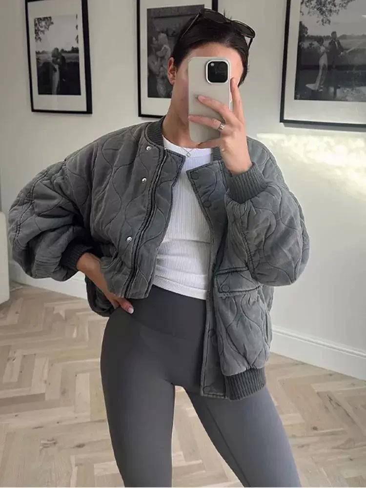 2025년 여성용 신상 빈티지 워싱 레트로 라이오셀 누 - Women'S Fashion Bomber Jacket 리뷰 및 가격