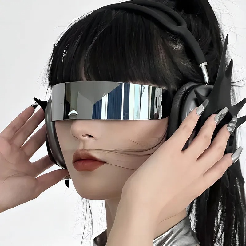 Y2K 스타일의 미래적인 디자인, 좁은 프레임의 사이클 - Women'S Fashion Visor 리뷰 및 가격