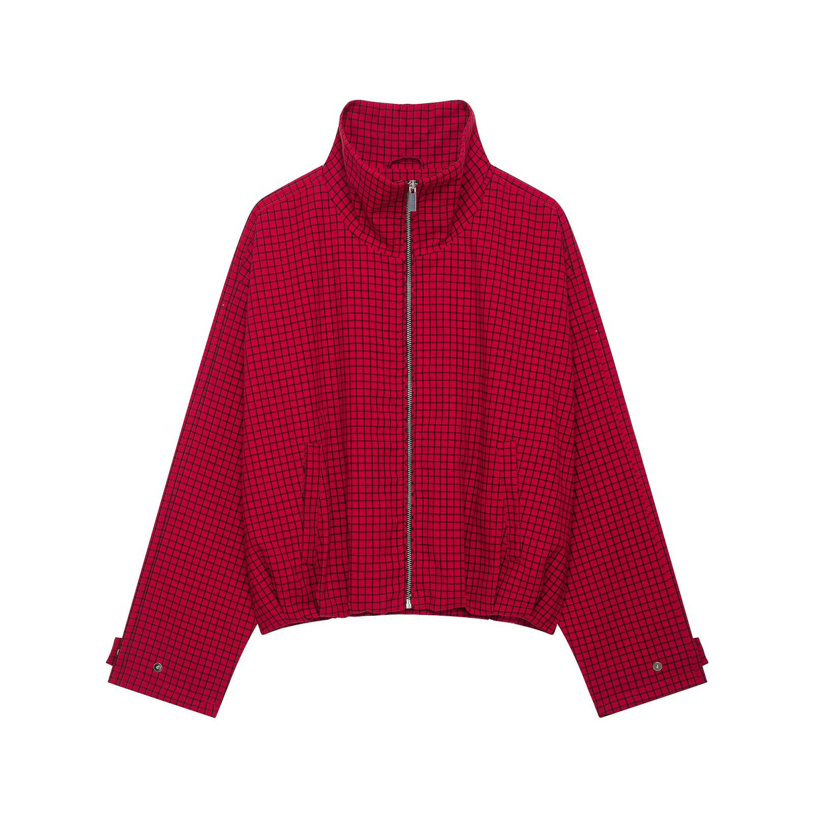 가을 패션 체크 무늬 봄버 재킷 여성용 재킷 크롭 오버 - Women'S Fashion Bomber Jacket 리뷰 및 가격