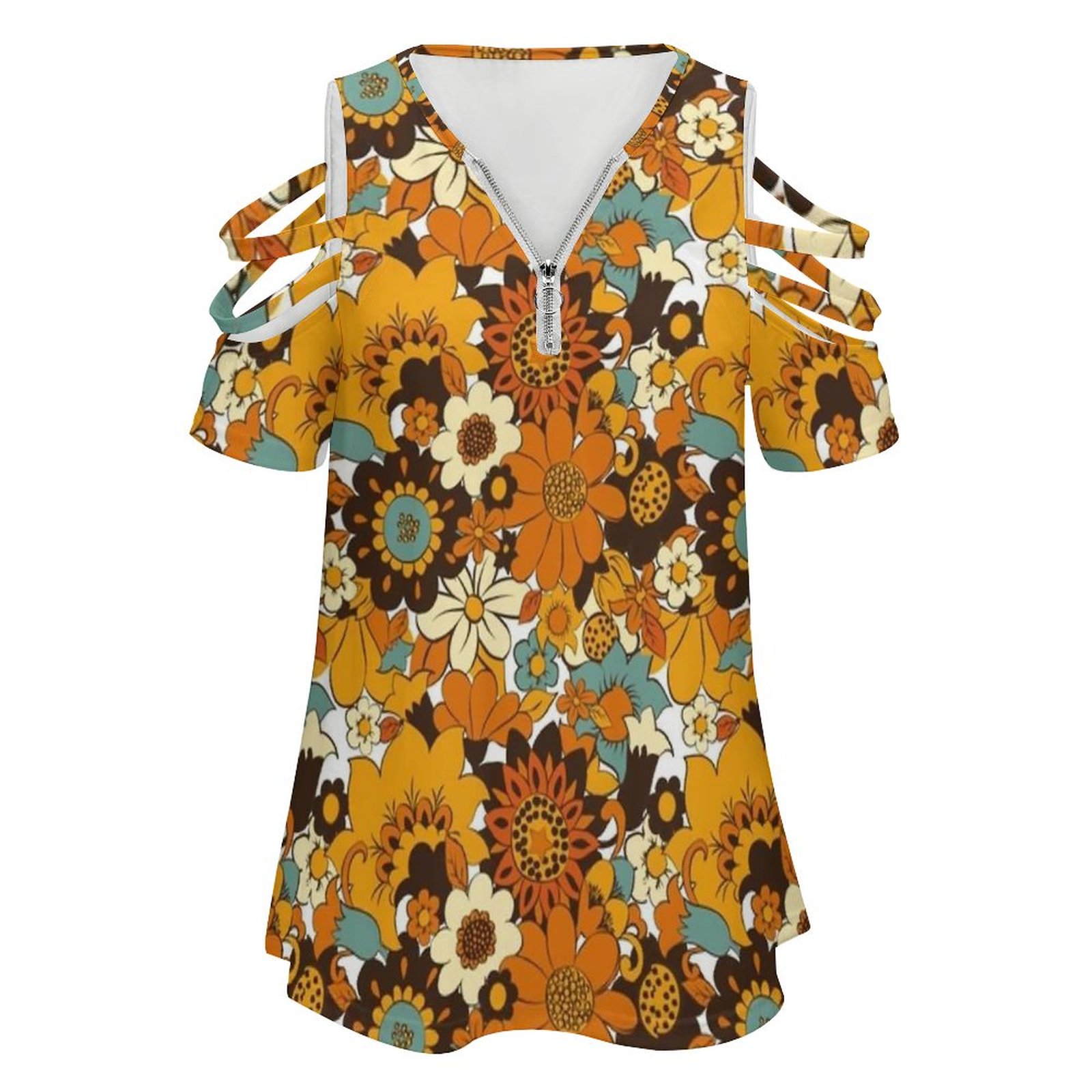70S 60S 레트로 플라워 파워, 플로랄 패턴 여성  - Women'S Fashion In The 70S 리뷰 및 가격